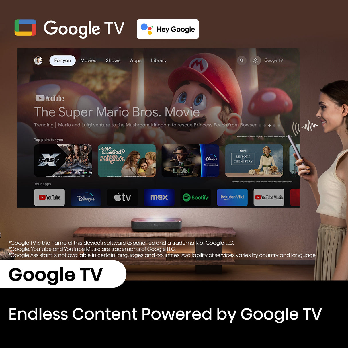 Hisense PL2 4K UHD UST Laser Cinema Projector (Up to 150")