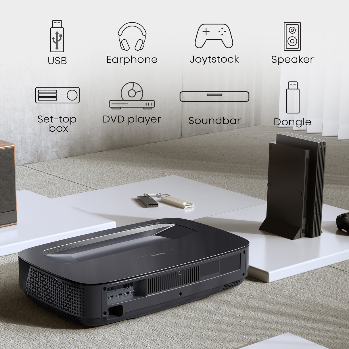 Hisense PL2 4K UHD UST Laser Cinema Projector (Up to 150")