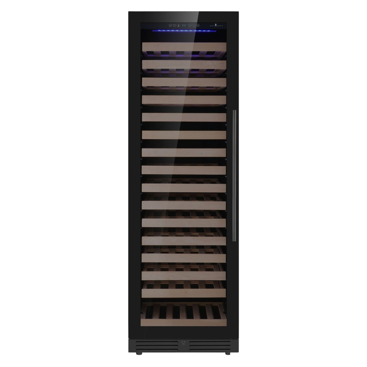 KingsBottle Upright Single Zone Large Wine Cooler With Low-E Glass Door