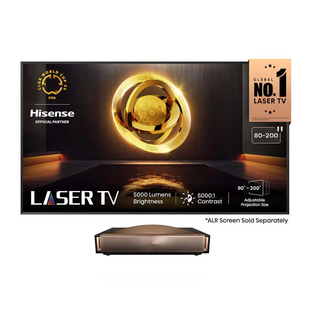 Hisense L9Q 4K Triple Laser Ultra Short Throw (UST) Projector (Up to 200")