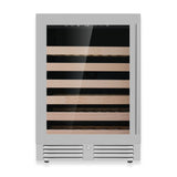 KingsBottle 24-Inch Under-Counter Single Zone Wine Cooler with Low-E Glass Door