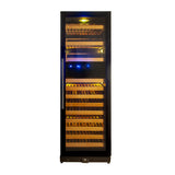 KingsBottle Tall Large Wine Refrigerator With Glass Door With Stainless Steel Trim ﻿