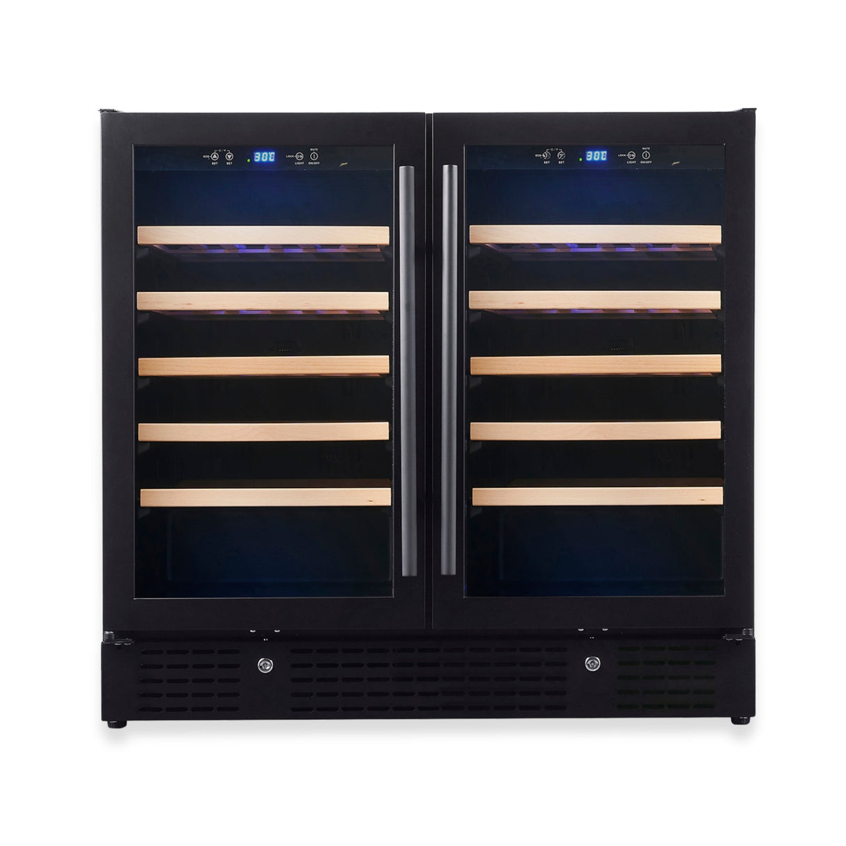 KingsBottle 36-inch Under Bench Dual-Zone Wine Cooler with Low-E Glass Door