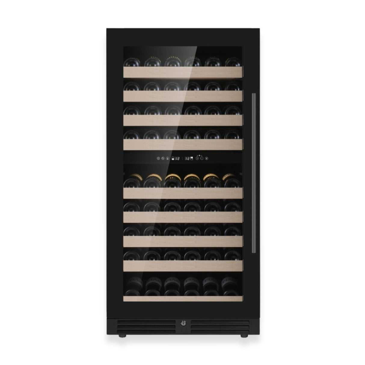 KingsBottle 47-Inch Tall Dual Zone Wine Cooler with Low-E Glass Door