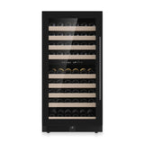 KingsBottle 47-Inch Tall Dual Zone Wine Cooler with Low-E Glass Door