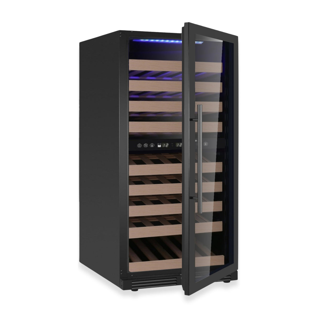 KingsBottle 47-Inch Tall Dual Zone Wine Cooler with Low-E Glass Door