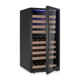 KingsBottle 47-Inch Tall Dual Zone Wine Cooler with Low-E Glass Door
